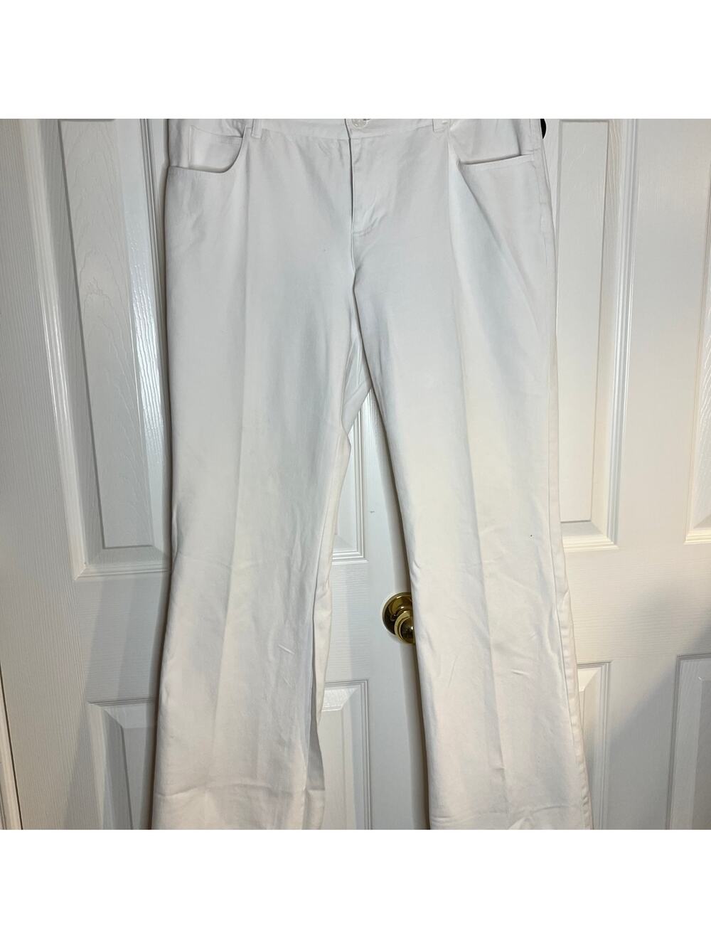 Classiques ENTIER~~sz 10~ White Slacks Trousers STRETCH